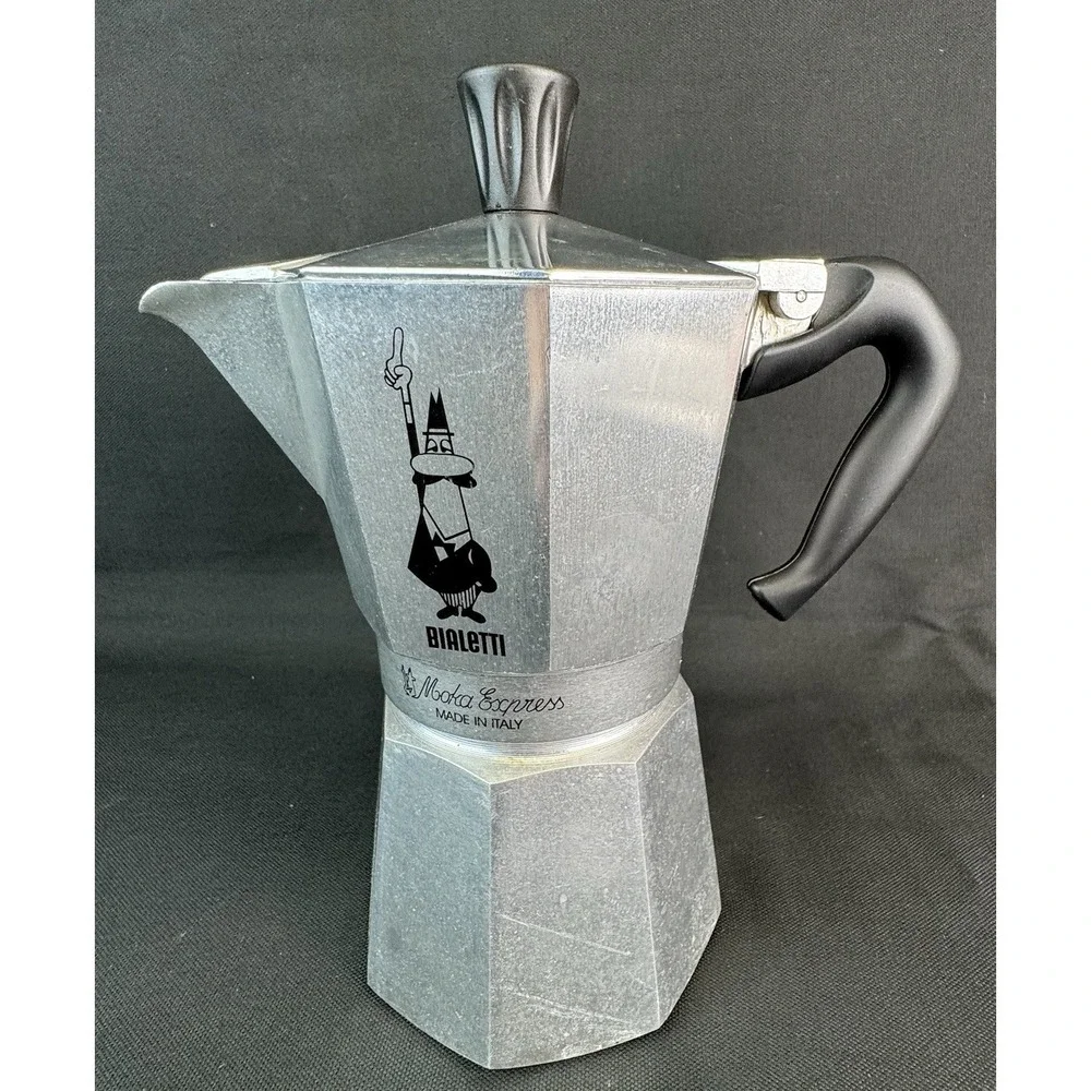 Bialetti Moka Express Stovetop Pot Coffee Espresso Maker Rusinallo Italy